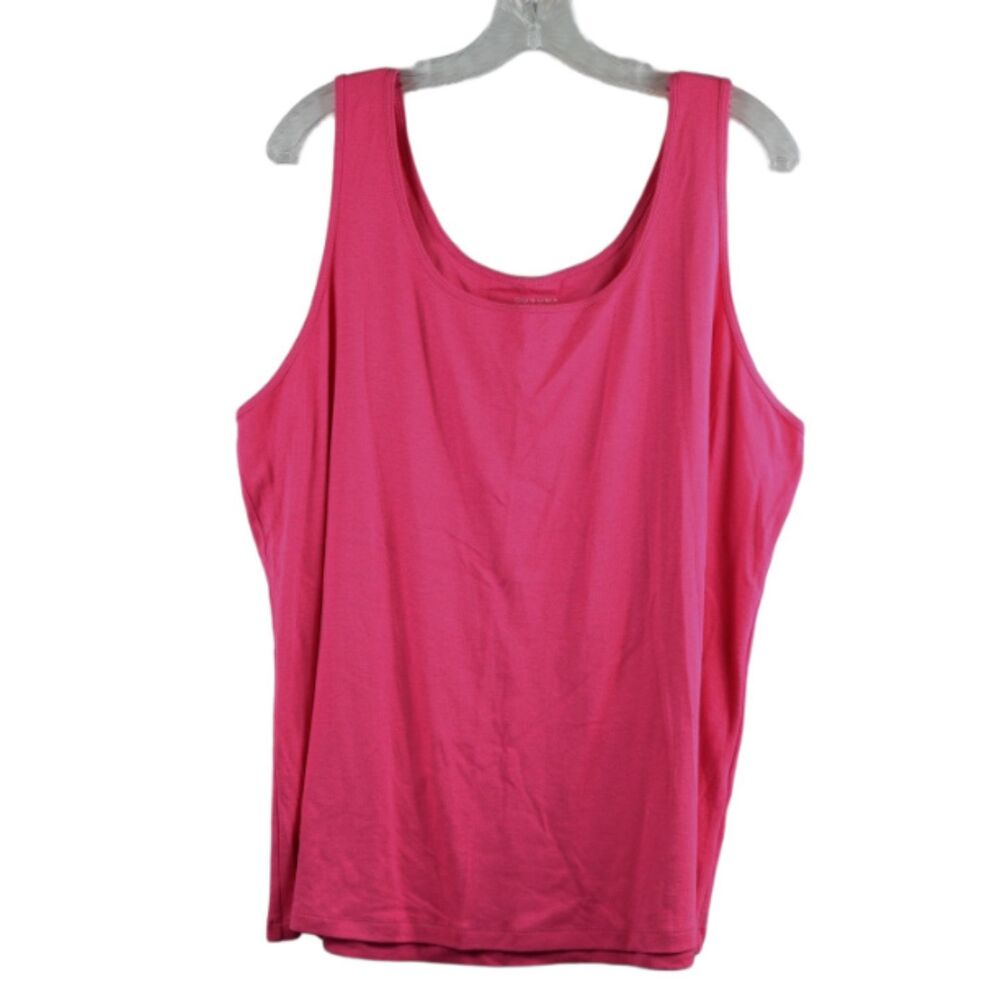 Sonoma Lifestyle Pink Women's Everyday Tank Top 2X 058